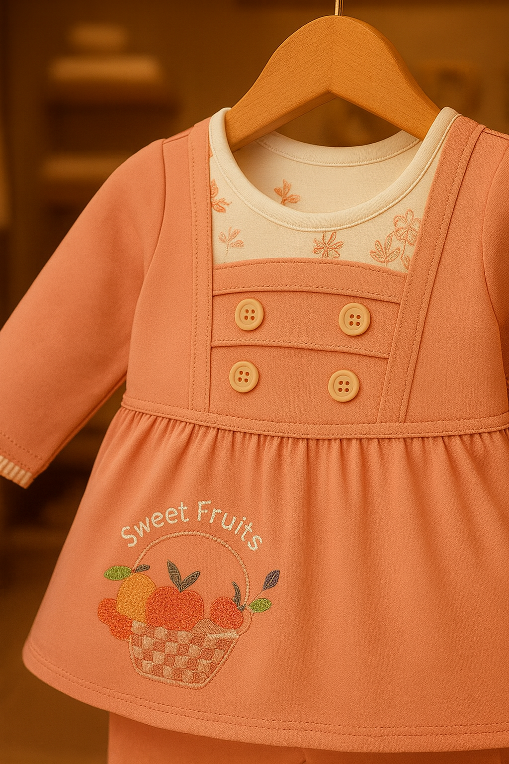 Snug & Shine - Sweet Fruits Premium Cotton Kidswear (For 0 to 4 month)