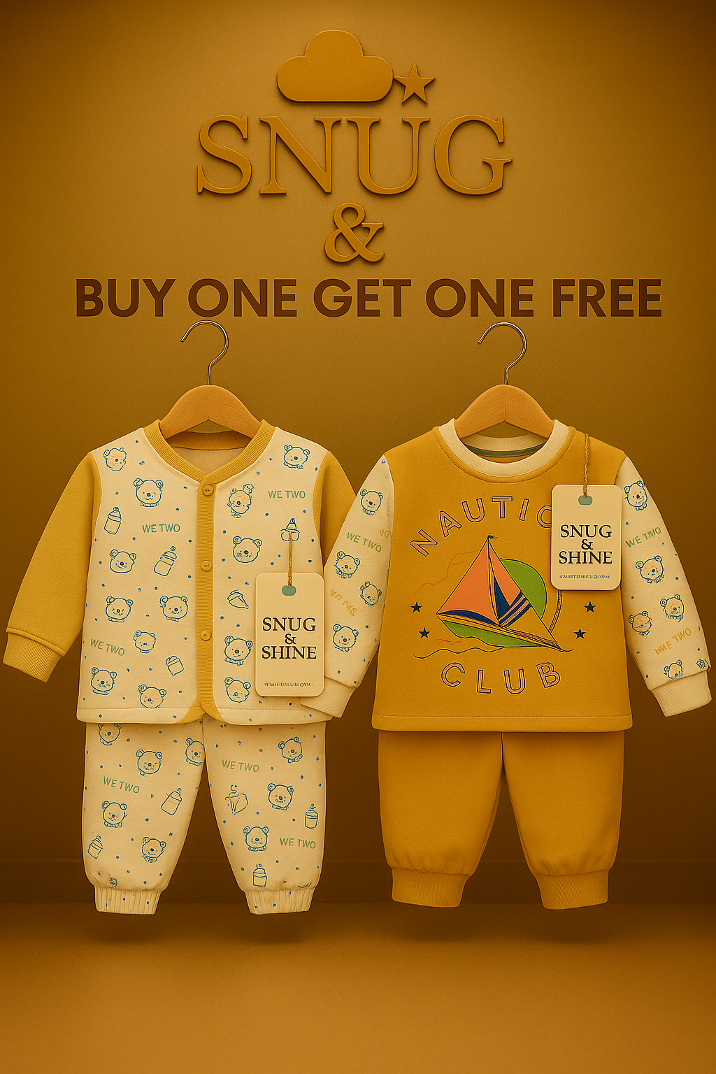 Snug & Shine - Nautical Club Pure Cotton Co-ord Set (0-3 month's)