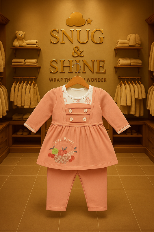 Snug & Shine - Sweet Fruits Premium Cotton Kidswear (For 0 to 4 month)