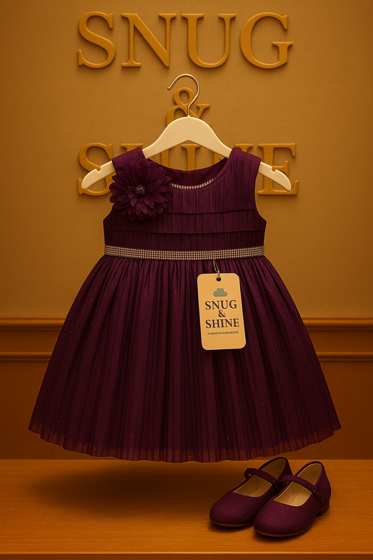 Royal Midnight Elegance -

Premium Girls Dress with Matching Shoes