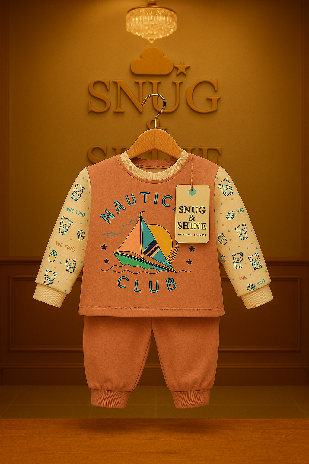 Snug & Shine - Nautical Club Pure Cotton Co-ord Set (0-3 month's)