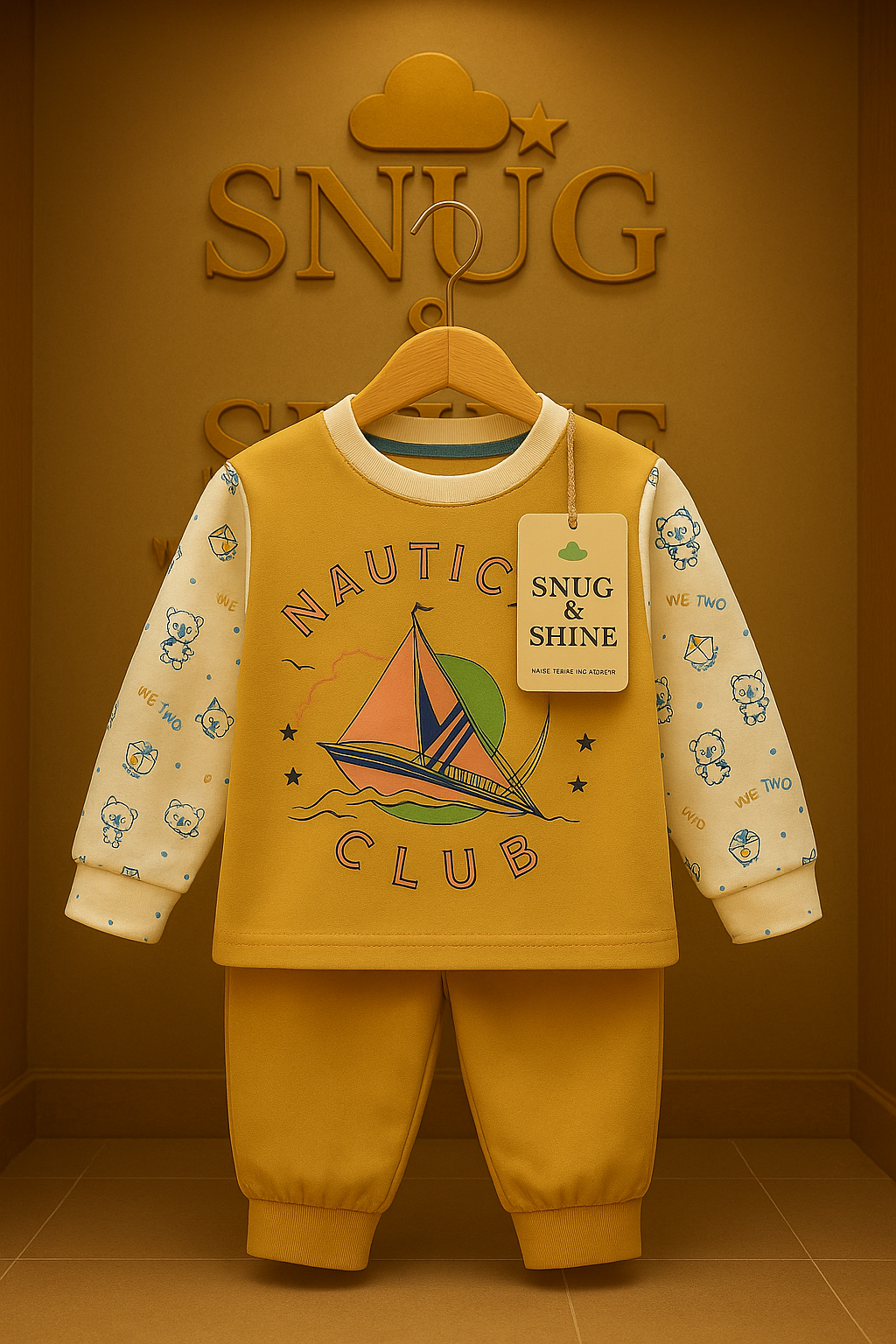 Snug & Shine - Nautical Club Pure Cotton Co-ord Set (0-3 month's)