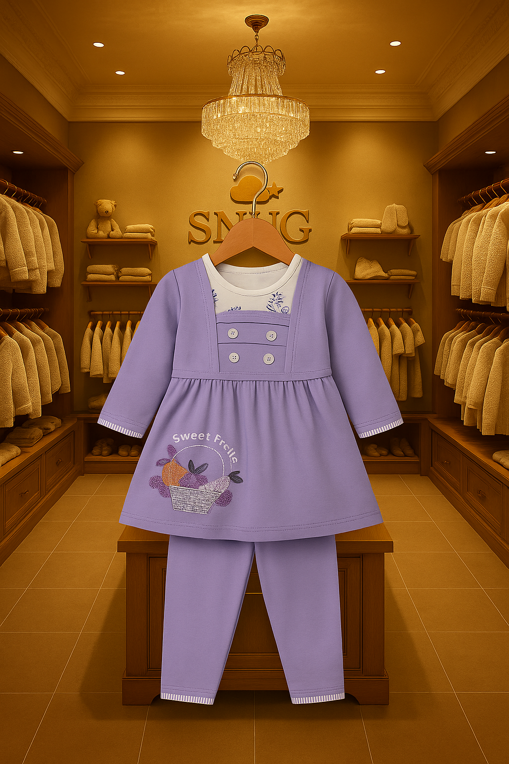 Snug & Shine - Sweet Fruits Premium Cotton Kidswear (For 0 to 4 month)