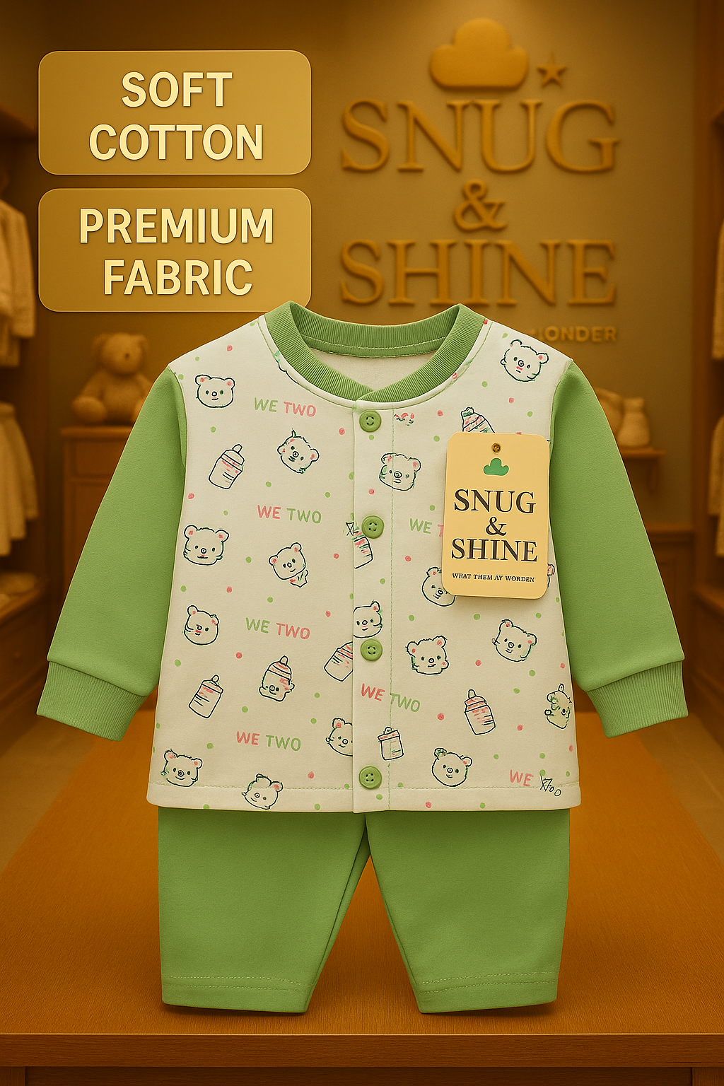 Snug & Shine - Nautical Club Pure Cotton Co-ord Set (0-3 month's)