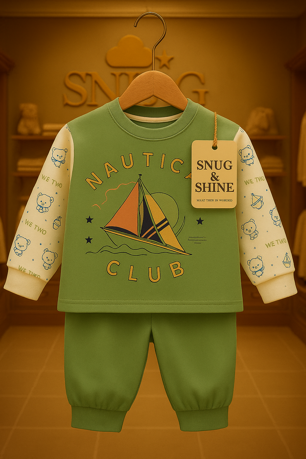 Snug & Shine - Nautical Club Pure Cotton Co-ord Set (0-3 month's)